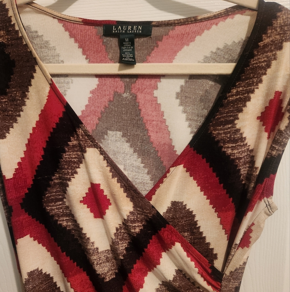 Ralph Lauren Ikat Pattern Eyecatching Sheath - Picture 4 of 5